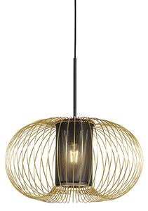 Design hängande lampa guld med svart 50 cm - Marnie