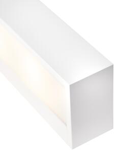 Design avlång vägglampa vit 35 cm - Houx