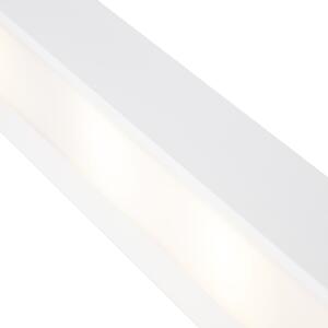 Design avlång vägglampa vit 60 cm - Houx