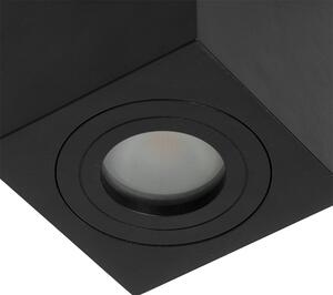 Modern badrumsfläck svart fyrkant IP44 - Capa