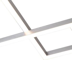 Design taklampa stål inkl LED och dimmer - Plazas Mondrian