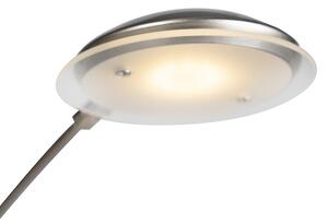 Golvlampa stål inkl. LED med touchdimmer - Sixties Trento
