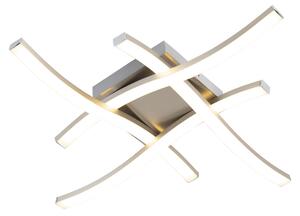 Design kvadratisk taklampa stål inkl LED - Onda