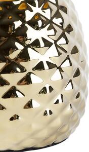Bordslampa 'Pina ' Art Deco guld/glas - Passar för LED / Inomhus