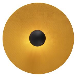 Taklampa svart platt nyans gul 45 cm - Combi