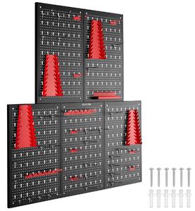 TecTake GmbH 406056 verktygstavla jonah med krokar och hållare - 5-delad