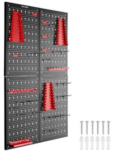 TecTake GmbH 406055 verktygstavla jonah med krokar och hållare - 4-delad