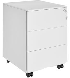 TecTake GmbH 405237 förvaringsskåp magna med 3 låsbara lådor - vit