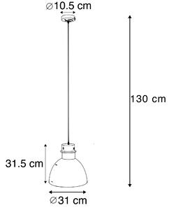 Smart hängande lampa grå 30 cm inkl. WiFi A60 ljuskälla - Dory