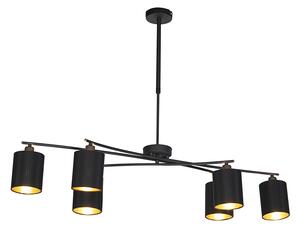 Modern hängande lampa svart justerbar - Lofty