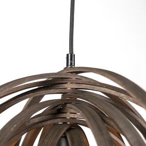 Taklampa 'Arrange' Design brun/trä - Passande för LED / Inomhus