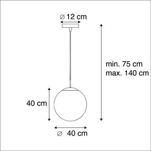 Skandinavisk hängande lampa opalglas 40 cm - Ball 40