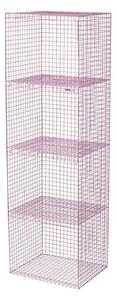 Kalager Design - Slim Cabinet - Hyllor - Pink - D38 x H152 x W46 cm