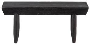 BEPUREHOME Collection bänk, rektangulär - svart paulownia trä