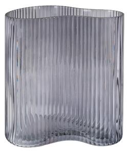 HOUSE NORDIC vas med organisk form - rökt glas