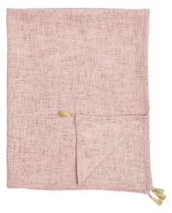 BLOOMINGVILLE MINI Balder Pläd, Rosa, Bomull W: 80 cm, L: 100 cm
