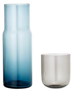 BLOOMINGVILLE Hilmer Karaff & Glas, Blått, Glas