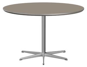 Fritz Hansen - A825 Cirkulär, Ø120 cm, Laminat, Brown Ottawa, 6-grenad stjärnfot - Matbord - Arne Jacobsen,Piet Hein - Brun - Laminat/Metall