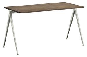 HAY - Pyramid Table 01 - Beige Base - Smoked Oak - 140x65 cm - Skrivbord - Friso Kramer,Wim Rietveld