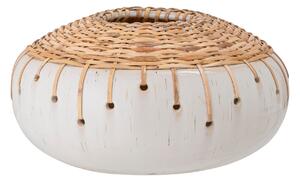 BLOOMINGVILLE Kang dekorativ vas, vit, keramik