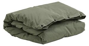 Tekla - Percale solid duvet cover 150x210cm olive green - Grön