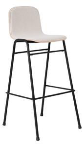 HEM - Touchwood Bar Chair - Calla/Black - Barstolar - Lars Beller Fjetland - Beige,Svart - Metall/Trä/Syntetiskt/Ull