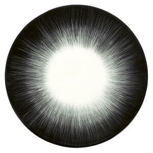 Serax - Plate Dé White/Black Var 5 breakfast plate - Assietter - Ann Demeulemeester - Vit