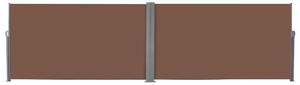 Infällbar sidomarkis 160x600 cm brun