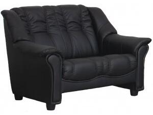 Lotas 2-sits soffa i svart PU