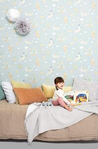 MAGICAL ADVENTURE DUSTY BLUE Non woven / Easy up-tapet