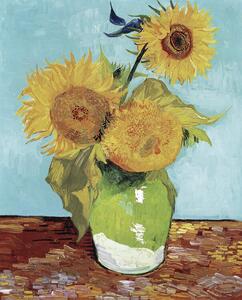 Bildreproduktion Vase with Three Sunflowers, Vincent Van Gogh