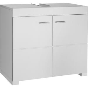 TecTake GmbH 405365 tvättställsskåp idris, 2 fack, kapacitet 35 kg - vit