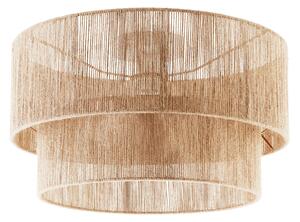 TecTake GmbH 405209 taklampa lignea lux av jute i boho-stil, 40w - brun