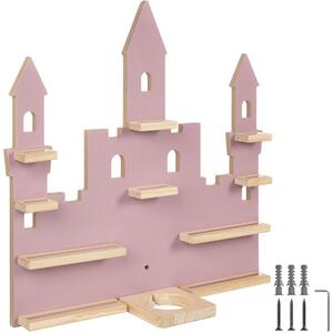 TecTake GmbH 405328 vägghylla mylittlestory princess castle för upp till 22 tonies - pink