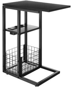 TecTake GmbH 405308 datorbord rhea, c-form, med laddstation - svart