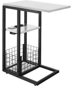 TecTake GmbH 405309 datorbord rhea, c-form, med laddstation - vit