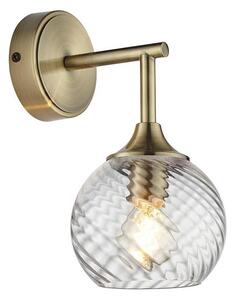Endon 103173 - Vägglampa ALLEGRA 1xE14/7W/230V mässing/genomskinlig