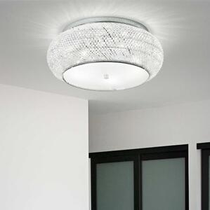 Ideal Lux - Vägglampa i kristall PASHA 10xE14/40W/230V diameter 55 krom