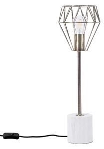 Bordslampa i Mässing Färg Elegant Unik Metall Lampfot Beliani