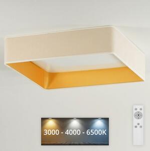 Brilagi - LED Dimbar lampa VELVET SQUARE LED/24W/230V + +Fjärrkontrol grädde