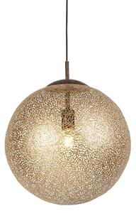 Lantlig hängande lampa rostig brun 40cm - Kreta
