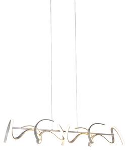Design hängande lampa silver dimbar inkl. LED - Krisscross
