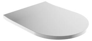 OMNIRES TAMPADEBP - Toalettsits SoftClose TAMPA duroplast/glänsande vit