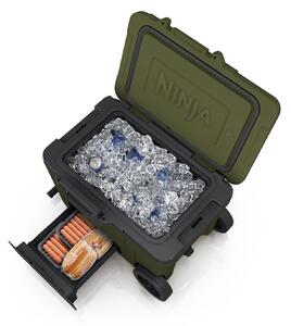 Ninja FrostVault 42 l kylbox på hjul med Dry Zone olivgrön FB245EUUKDBGN