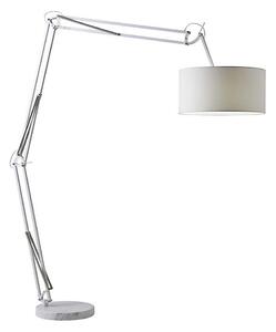 Redo 02-385 - Golvlampa AZAR 1xE27/42W/230V vit/krom