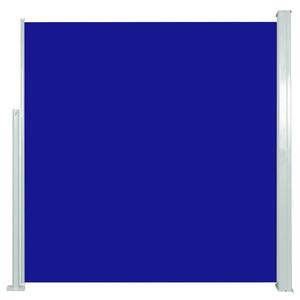 Infällbar sidomarkis 140 x 300 cm blå