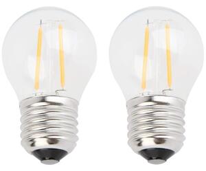 KIT 2x LED glödlampa EASY CONNECT E27/2W/230V