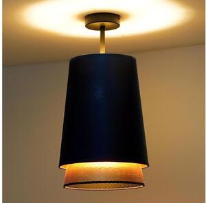 Duolla - Ytmonterad ljuskrona BELL SHINY 1xE27/15W/230V diameter 25 cm blå/koppar