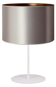 Duolla - Bordslampa CANNES 1xE14/15W/230V diameter 20 cm silver/koppar/vit