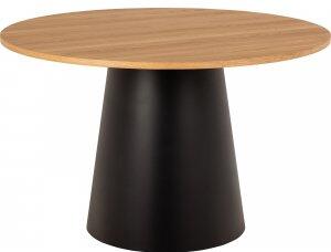Soli matbord Ø120 cm - Ek/svart